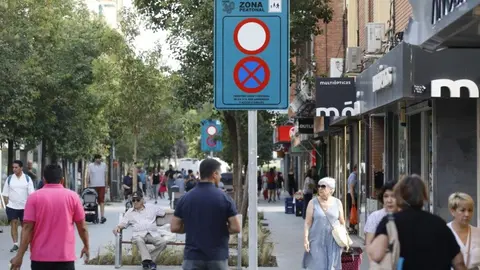 La calle de la Laguna, que acaba de ser objeto de remodelación para consolidar su peatonalización - Foto Ayuntamiento de Madrid