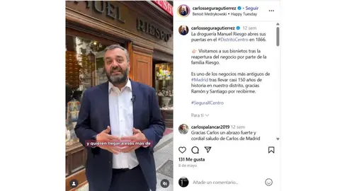 Carlos Segura, concejal Distrito Centro de Madrid - IG