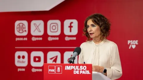 Montero, en una comparecencia - Foto del PSOE