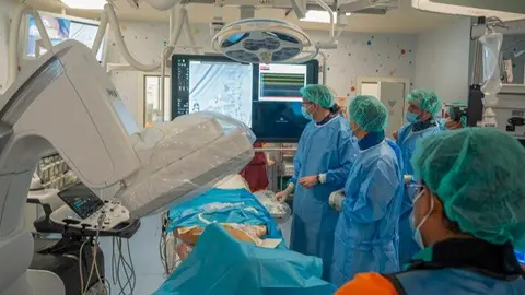 Nueva técnica Punción Ganglios Cateterismo Hemoidinamica - Foto Comunidad de Madrid