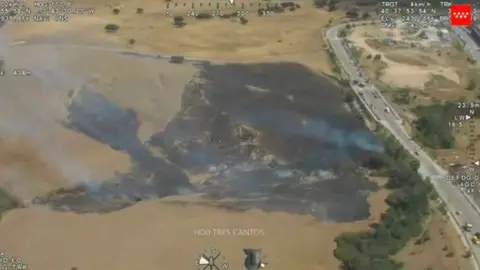 Vista aérea del incendio - Foto 112 Comunidad de Madrid