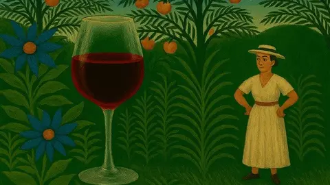 Imagen IA arte Naif Autor de la obra de fondo Henri Rousseau