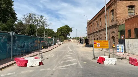 Obras del puente de Daganzo en Alcalá de Henares