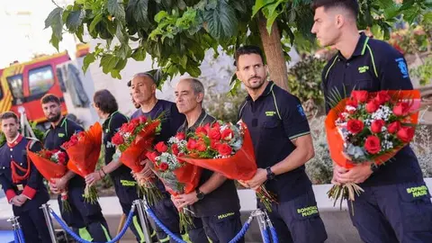Homenaje a los bomberos fallecidos en el incendio de los Almacenes Arias hace 38 años