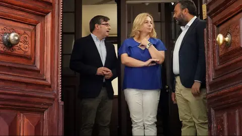 Inma Sanz visita la actuación del Plan Rehabilita en un edificio protegido de la calle de Atocha - Foto Ayuntamiento de Madrid