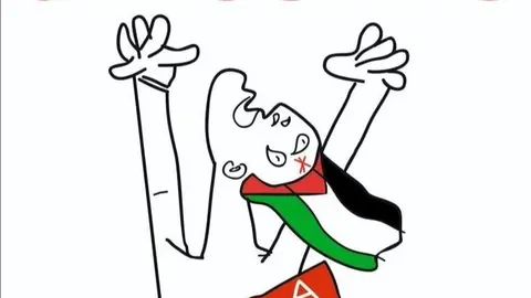 Cartel contra el genocidio en Palestina