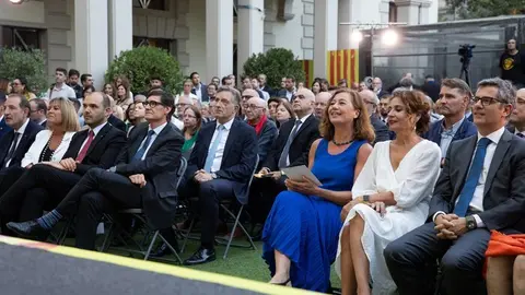 Montero e Illa en la celebración de la Diada en Madrid | Foto de redes sociales de Francina Armengol