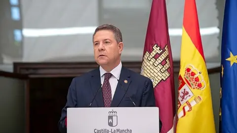 Garc&iacute;a-Page en una intervenci&oacute;n oficial - Foto Gobierno de Castilla-La Mancha