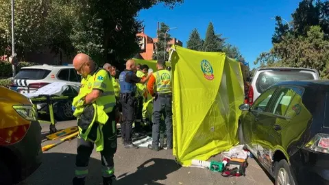 Accidente mortal de moto Arturo Soria - Foto Emergencias Madrid