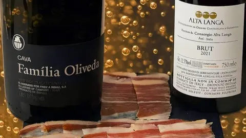 Cavas y jamón, encuentro molecular