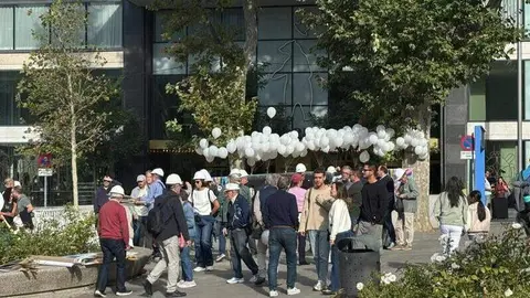 Preparativos para la manifestación de hoy para reclamar una pasarela al RETA