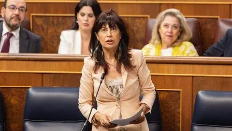 Ana Redondo interviene en la sesión de control al Gobierno en el Congreso | Foto de PSOE