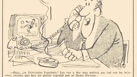 Exposición sobre la huella de Picasso en la obra de Mingote