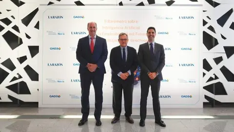 Los consejeros López-Valverde y Viciana, en el II  Barómetro de IA y empleabilidad del futuro organizado por La Razón - Foto Comunidad de Madrid