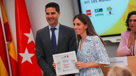 El consejero de Educación, Ciencia y Universidades, durante la entrega de diplomas - Foto Comunidad de Madrid