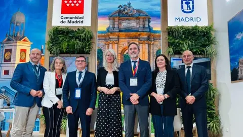 Piccio Marchetti, González, Mona Kaijzer, García, de Miguel durante Expo Real 2025 - Foto Ayuntamiento de Madrid