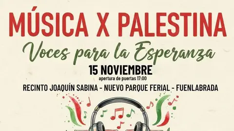 Cartel Musica para Gaza