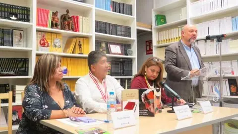 Rocío Hervías, Wilfredo Francisco Seguín Pérez,  
Julieta Deossa y Basilio Rodriguez Cañada  - Foto José Belló