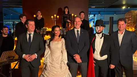 Tributo al Fantasma de la &Oacute;pera en la estaci&oacute;n de metro &Oacute;pera - Foto Comunidad de Madrid