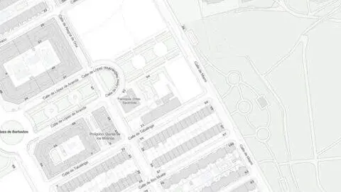 Parcela en el distrito San Blas-Canillejas (C) Geoportal del Ayuntamiento de Madrid