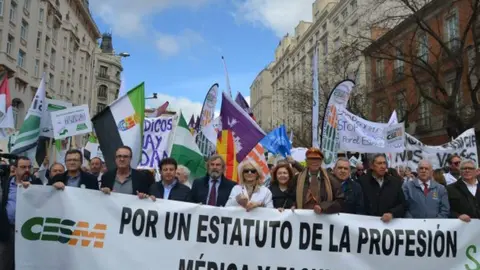Manifestación-CEMS. Foto de Archivo