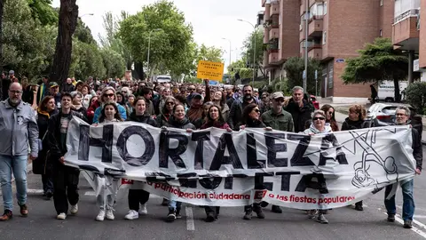 Manifestaci&oacute;n en Hortaleza contra las prohibiciones de David P&eacute;rez en abril de 2024. FOTO SANDRA BLANCO (2)