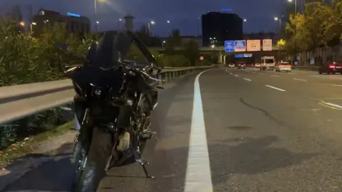 Accidente moto- Emergencias Madrid 