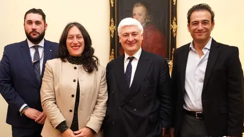 Asistentes al acto en la Embajada de Bélgica