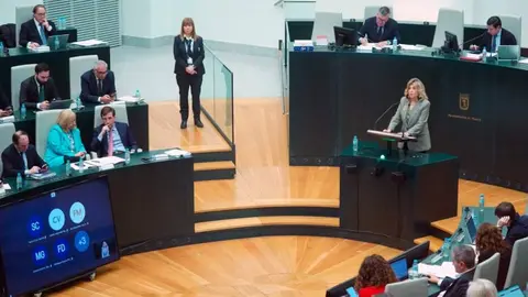 Hidalgo interviene en el Pleno extraordinario del 22 diciembre de 2025 - Foto Ayuntamiento de Madrid