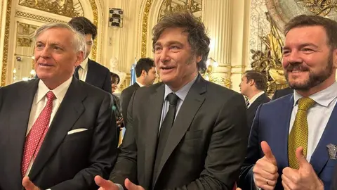 Alejandro Nimo con Milei