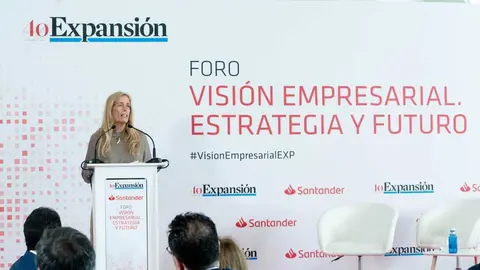 La consejera Albert, en el Foro Visi&oacute;n Empresarial, estrategia y futuro, del diario Expansi&oacute;n y el Banco Santander - Foto Comunidad de Madrid