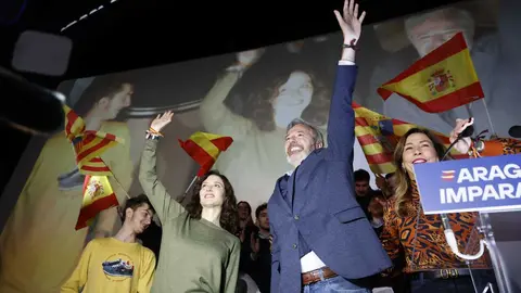 Isabel D&iacute;az Ayuso y Jorge Azc&oacute;n, en Zaragoza | Foto del PP de Arag&oacute;n