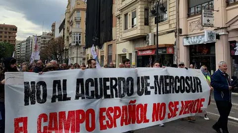 Protestas MERCORSUR en Valencia - Foto de Frente Obrero