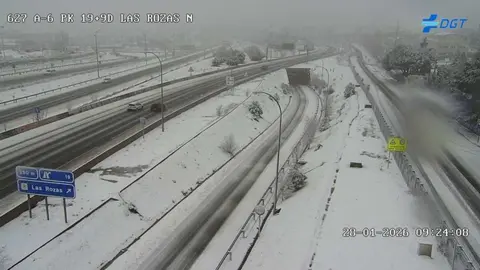 Tramo de la A-6 en la Comunidad de Madrid - Foto de la DGT