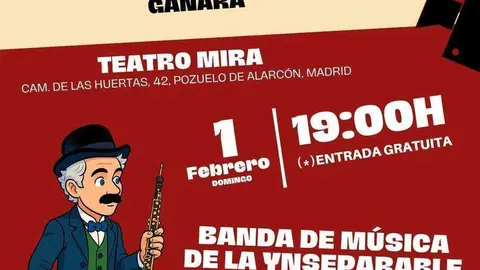 Cartel concierto El Becario - Pozuelo de Alarc&oacute;n