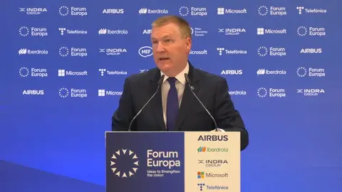 Intervenci&oacute;n de  Michael McGrath - Foto de New Economy Forum