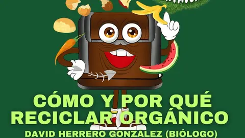 Charla informativa reciclaje org&aacute;nico - Cartel del Ayuntamiento de Sevilla La Nueva