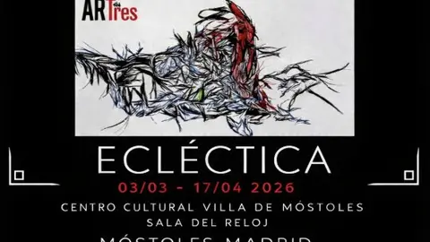 Cartel de la exposici&oacute;n 'Ecl&eacute;ctica' | Foto del Ayuntamiento de M&oacute;stoles