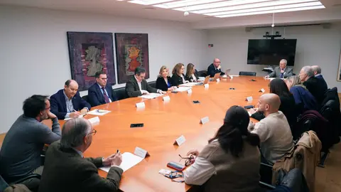 Hidalgo, presidiendo la constituci&oacute;n del consejo, en la ma&ntilde;ana de este viernes