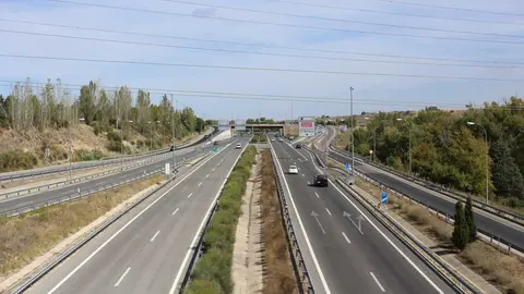 M-501 a su paso por el t&eacute;rmino de Villaviciosa de Od&oacute;n (Enlace 9)