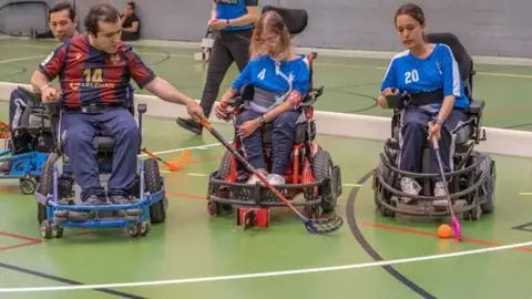 Hockey en silla de ruedas - Foto del Ayuntamiento de Galapagar
