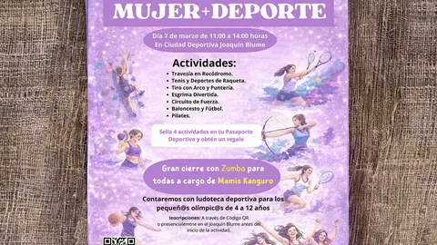 Cartel Mujer Deporte - Imagen del Ayuntamiento de Torrej&oacute;n de Ardoz