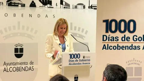 Roc&iacute;o Garc&iacute;a Alc&aacute;ntara, durante el balance de sus primeros 1000 d&iacute;as de gobierno - Foto Javier Men&eacute;ndez S&aacute;nchez