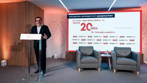 Ignacio Gonz&aacute;lez, AECOC, durante el encuentro "El sector agroalimentario en Espa&ntilde;a 20 a&ntilde;os de transformaci&oacute;n" Europa Press