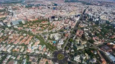 Perspectiva a&eacute;rea de la capital