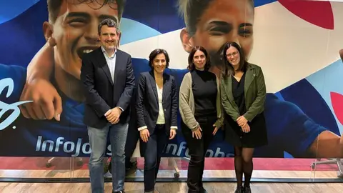 Ponentes en la presentaci&oacute;n del estudio de InfoJobs esta semana, en Barcelona | Foto de Servimedia