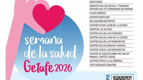 Cartel Semana de la Salud 2026 - Imagen del Ayuntamiento de Getafe