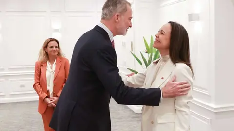 El Rey saluda a Corina Machado | Foto de Casa del Rey