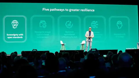Dirk-Peter van Leeuwen, CEO de SUSE durante SUSECON 2026