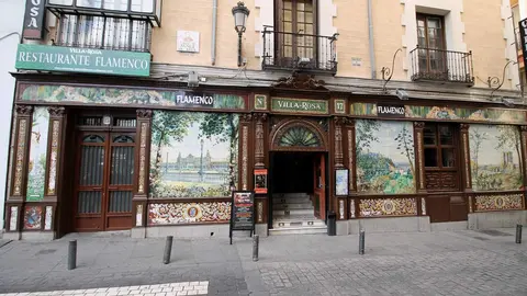 Restaurant and flamenco tablao VILLA-ROSA in Centro district in Madrid (Spain).